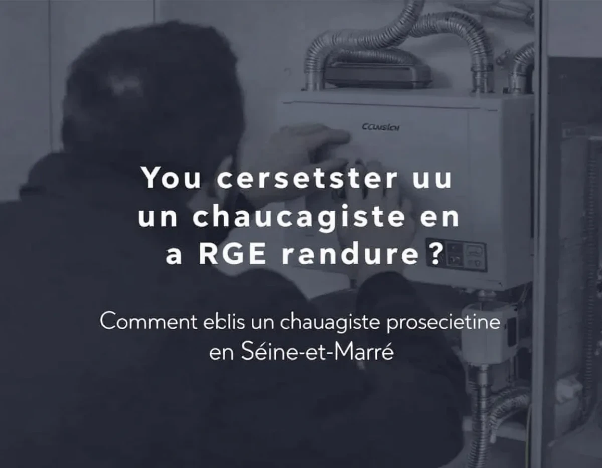 Comment choisir un chauffagiste RGE compétent en Seine-et-Marne pour une installation performante